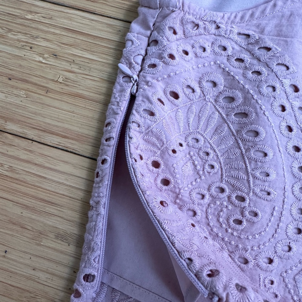 Abercrombie Pink Eyelet Halter Crop Top Small - Picture 6 of 11